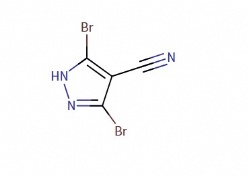 3,5-dibromo-1H-pyrazole-4-carbonitrile