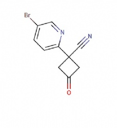 1-(5-bromopyridin-2-yl)-3-oxocyclobutane-1-carbonitrile