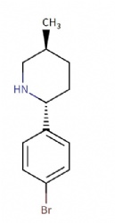 trans-2-(4-bromophenyl)-5-methylpiperidine
