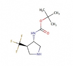 tert-butyl ((3S,4R)-4-(trifluoromethyl)pyrrolidin-3-yl)carbamate