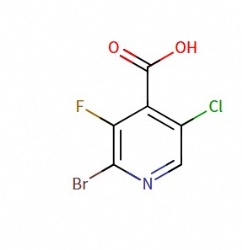 2-bromo-5-chloro-3-fluoroisonicotinic acid