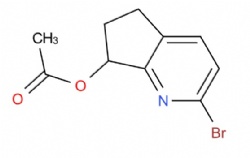 2-bromo-6,7-dihydro-5H-cyclopenta[b]pyridin-7-yl acetate