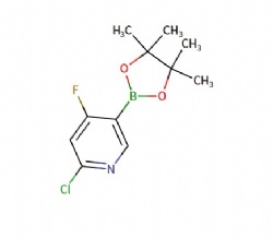 2-chloro-4-fluoro-5-(4,4,5,5-tetramethyl-1,3,2-dioxaborolan-2-yl)pyridine