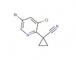 1-(5-bromo-3-chloropyridin-2-yl)cyclopropane-1-carbonitrile