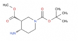 1-(tert-butyl) 3-methyl (3R,4S)-4-aminopiperidine-1,3-dicarboxylate