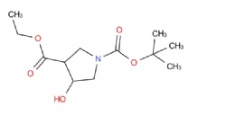 1-(tert-butyl) 3-ethyl 4-hydroxypyrrolidine-1,3-dicarboxylate