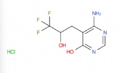 6-amino-5-(3,3,3-trifluoro-2-hydroxypropyl)pyrimidin-4-ol hydrochloride