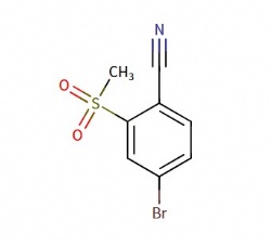 4-bromo-2-(methylsulfonyl)benzonitrile