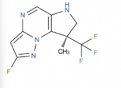 (R)-2-fluoro-8-methyl-8-(trifluoromethyl)-7,8-dihydro-6H-pyrazolo[1,5-a]pyrrolo[2,3-e]pyrimidine