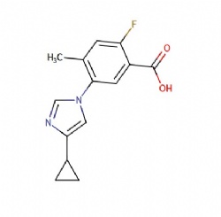 5-(4-cyclopropyl-1H-imidazol-1-yl)-2-fluoro-4-methylbenzoic acid