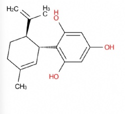 2-[(1R,6R)-3-methyl-6-(prop-1-en-2-yl)cyclohex-2-en-1-yl]benzene-1,3,5-triol