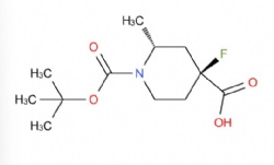 (2R,4S)-1-tert-butoxycarbonyl-4-fluoro-2-methyl-piperidine-4-carboxylic acid