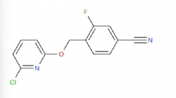 4-(((6-chloropyridin-2-yl)oxy)methyl)-3-fluorobenzonitrile