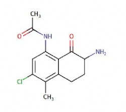 N-(7-amino-3-chloro-4-methyl-8-oxo-5,6,7,8-tetrahydronaphthalen-1-yl)acetamide
