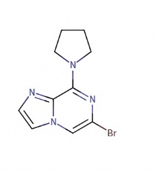 6-bromo-8-(pyrrolidin-1-yl)imidazo[1,2-a]pyrazine