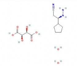 (3R)-3-cyclopentyl-3-hydrazinylpropanenitrile;(2R,3R)-2,3-dihydroxybutanedioic acid