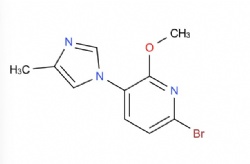6-bromo-2-methoxy-3-(4-methyl-1H-imidazol-1-yl)pyridine