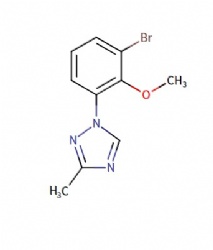 1-(3-bromo-2-methoxyphenyl)-3-methyl-1H-1,2,4-triazole