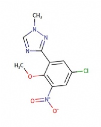 3-(5-chloro-2-methoxy-3-nitrophenyl)-1-methyl-1H-1,2,4-triazole