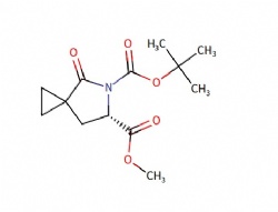 5-(tert-butyl) 6-methyl (S)-4-oxo-5-azaspiro[2.4]heptane-5,6-dicarboxylate