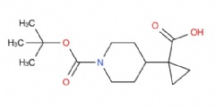 1-(1-(tert-butoxycarbonyl)piperidin-4-yl)cyclopropane-1-carboxylic acid