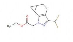 ethyl 2-(3-(difluoromethyl)-5,5a,6,6a-tetrahydrocyclopropa[g]indazol-1(4H)-yl)acetate