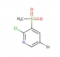 5-bromo-2-chloro-3-(methylsulfonyl)pyridine