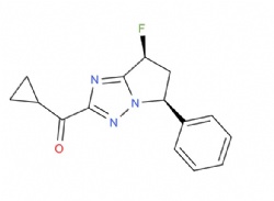 cyclopropyl-[(5S,7S)-7-fluoro-5-phenyl-6,7-dihydro-5H-pyrrolo[1,2-b][1,2,4]triazol-2-yl]methanone