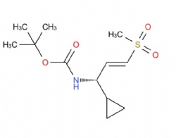 tert-butyl (S,E)-(1-cyclopropyl-3-(methylsulfonyl)allyl)carbamate