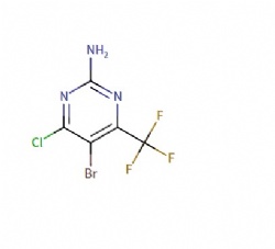 5-bromo-4-chloro-6-(trifluoromethyl)pyrimidin-2-amine
