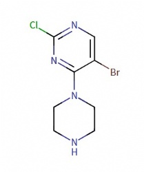 5-bromo-2-chloro-4-(piperazin-1-yl)pyrimidine