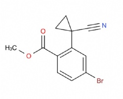 methyl 4-bromo-2-(1-cyanocyclopropyl)benzoate