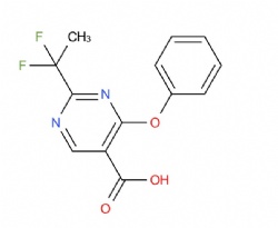 2-(1,1-difluoroethyl)-4-phenoxypyrimidine-5-carboxylic acid