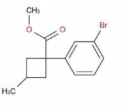methyl 1-(3-bromophenyl)-3-methylcyclobutane-1-carboxylate