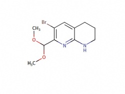 6-bromo-7-(dimethoxymethyl)-1,2,3,4-tetrahydro-1,8-naphthyridine