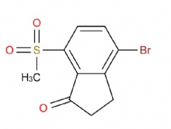 4-bromo-7-(methylsulfonyl)-2,3-dihydro-1H-inden-1-one