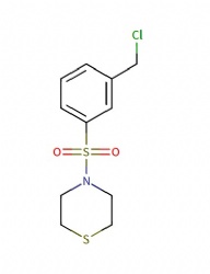 4-((3-(chloromethyl)phenyl)sulfonyl)thiomorpholine