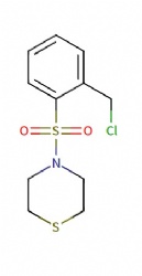 4-((2-(chloromethyl)phenyl)sulfonyl)thiomorpholine