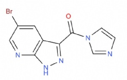 (5-bromo-1H-pyrazolo[3,4-b]pyridin-3-yl)(1H-imidazol-1-yl)methanone