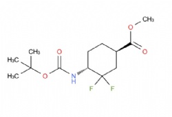 methyl (1R,4R)-4-((tert-butoxycarbonyl)amino)-3,3-difluorocyclohexane-1-carboxylate