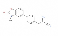 (2S)-2-amino-3-[4-(3-methyl-2-oxo-2,3-dihydro-1,3-benzoxazol-5-yl)phenyl]propanenitrile