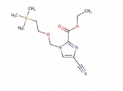 ethyl 4-cyano-1-((2-(trimethylsilyl)ethoxy)methyl)-1H-imidazole-2-carboxylate