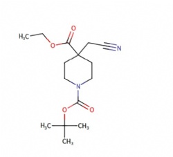 1-(tert-butyl) 4-ethyl 4-(cyanomethyl)piperidine-1,4-dicarboxylate