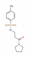 4-methyl-N-(3-oxo-3-(pyrrolidin-1-yl)propyl)benzenesulfonamide