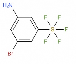 3-bromo-5-(pentafluoro-lambda6-sulfaneyl)aniline