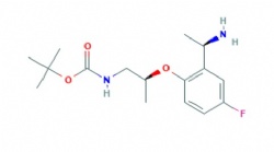 tert-butyl N-[(2S)-2-[2-[(1R)-1-aminoethyl]-4-fluorophenoxy]propyl]carbamate
