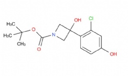 tert-butyl 3-(2-chloro-4-hydroxyphenyl)-3-hydroxyazetidine-1-carboxylate