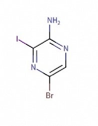 5-bromo-3-iodopyrazin-2-amine
