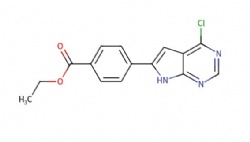 ethyl 4-(4-chloro-7H-pyrrolo[2,3-d]pyrimidin-6-yl)benzoate