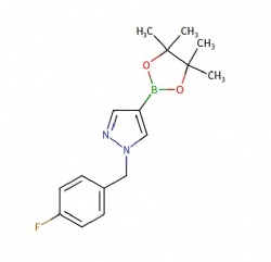 1-(4-fluorobenzyl)-4-(4,4,5,5-tetramethyl-1,3,2-dioxaborolan-2-yl)-1H-pyrazole
